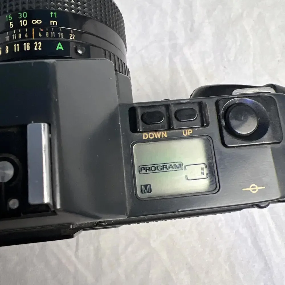 Canon T70 35mm Film SLR Camera w/3 lenses Tested Working*
